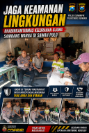 Jaga Keamanan Lingkungan, Bhabinkamtibmas Kelurahan Ujung Sambang Warga di Sawah Pulo