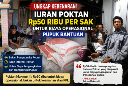 Ungkap kebenaran! Iuran Poktan Rp50 Ribu per Sak untuk Biaya Operasional Pupuk Bantuan