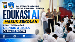 Polrestabes Surabaya Edukasi Siswa SMAN 1 tentang AI, Tekankan Penggunaan Aman dan Etis