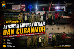 Antisipasi Tawuran Remaja dan Curanmor, Polsek Semampir Sisir Wilayah Bulaksari dan Endrosono