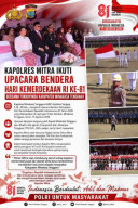 Upacara HUT ke-81 RI di Mitra Berlangsung Khidmat, Kapolres Handoko: Polres Siap Beri Rasa Aman