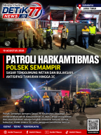 Patroli Harkamtibmas Polsek Semampir Sasar Tenggumung Wetan dan Bulaksari, Antisipasi Tawuran hingga 3C