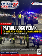 Patroli Jogo Perak di Wisata Religi Sunan Ampel, Antisipasi 3C dan Parkir Liar