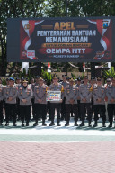 Kapolresta Sumenep Pimpin Apel Jam Pimpinan dan Penyerahan Bantuan Kemanusiaan untuk Korban Gempa NTT