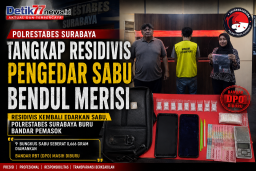 Residivis Kembali Edarkan Sabu,  Polrestabes Surabaya Buru Bandar Pemasok