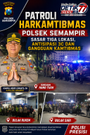 Patroli Harkamtibmas Polsek Semampir Sasar Tiga Lokasi, Antisipasi 3C dan Gangguan Kamtibmas