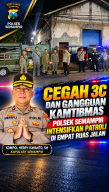 Cegah 3C dan Gangguan Kamtibmas, Polsek Semampir Intensifkan Patroli di Empat Ruas Jalan